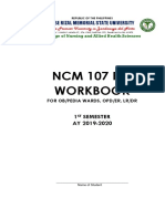 RLE NCM 107 Workbook Activities and Requirements