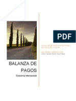 Balanza de Pagos