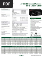 0207.amptek Battery 12v 1.3ah Datasheet