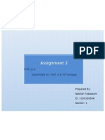 Assignment 2: PHR 110 Submitted To: Prof. A B M Faroque