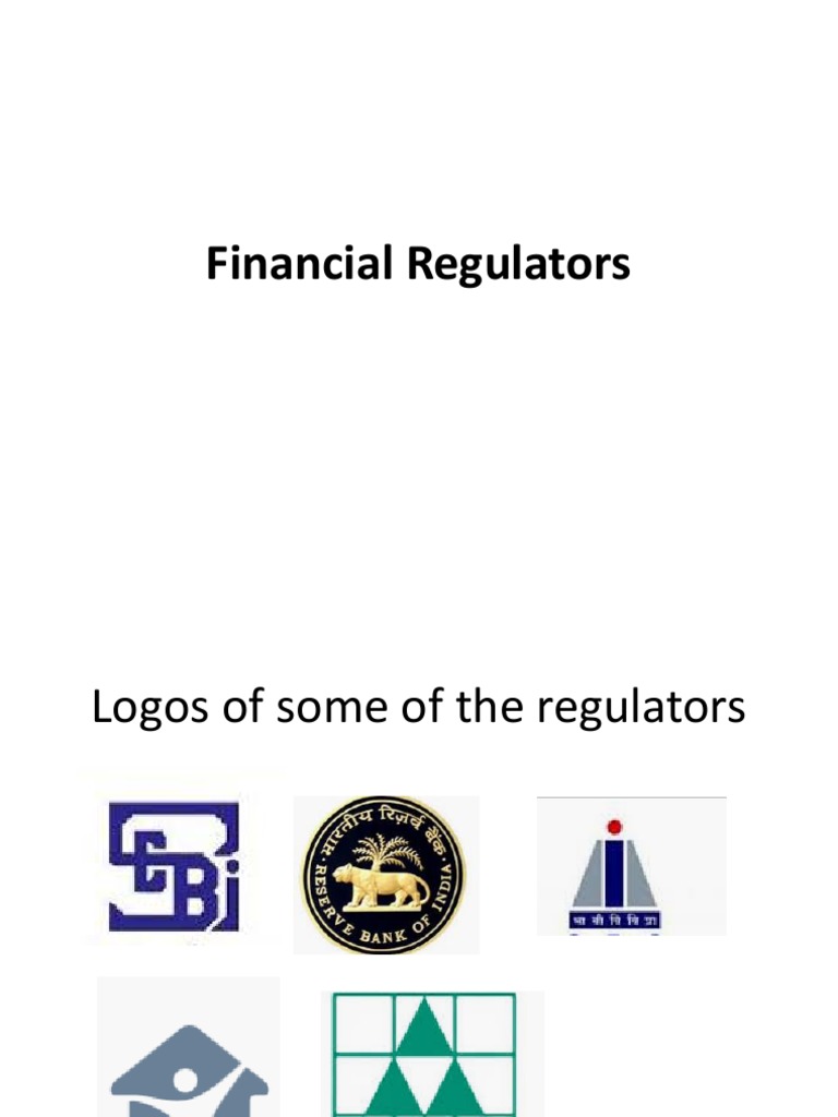 Financial Regulators PDF Reserve Bank Of India Insurance