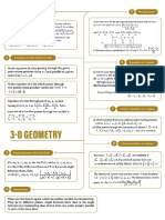 3-D Geometry Short Notes