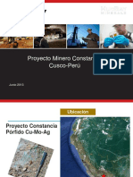 Proyecto Minero Constancia Cusco Peru