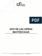 Uso de Las Letras Mayusculas