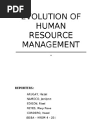 Download Evolution of Human Resource Management by Hazel Arugay SN59509580 doc pdf