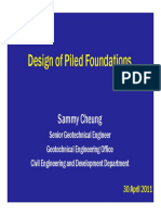 Design of Piled Foundations