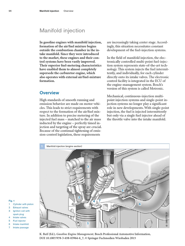 96 Manifold Injection | PDF | Fuel Injection | Throttle