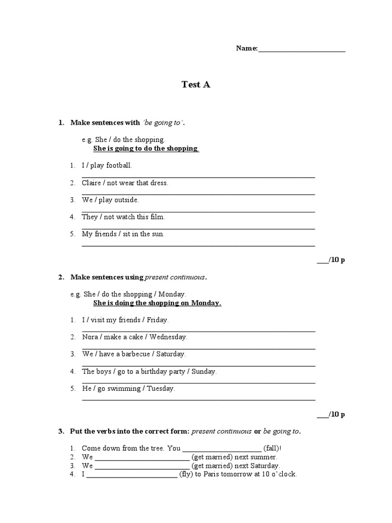 Click On 1 - Unit 9 Test A | PDF | Syntax | Linguistics