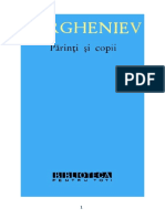 Turgheniev Parinti Si Copii PDF