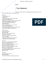 Blinding Lights - The Weeknd - Easy Letter Notes