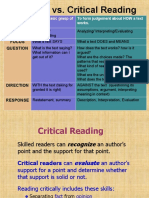 Critical Reading For Humss