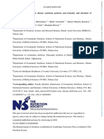 The Relationship Between Dietary Nutrients Patterns and Intensity and Duration of Migraine Headaches