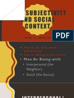 Module 7 - Intersubjectivity and Social Context