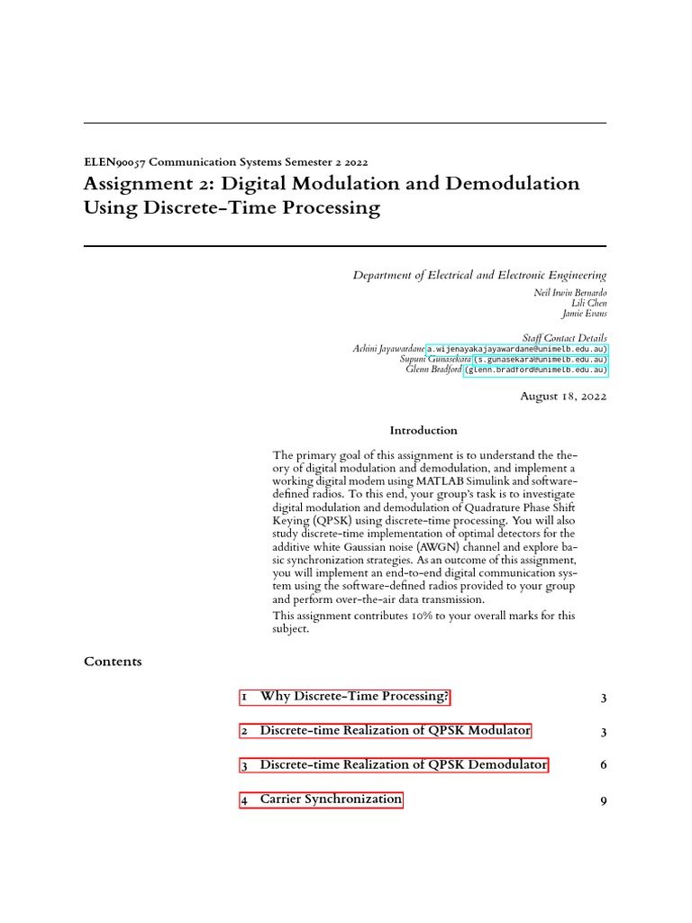 DiscreteTime Realization of Digital Communication Systems An