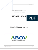 MC97F1204S 8-bit Microcontroller User Manual
