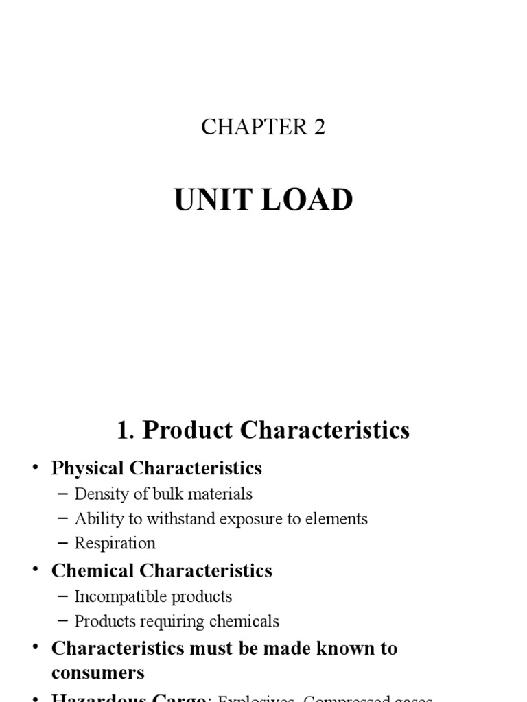 Chapter 2. Unit Load PDF Pallet Packaging And Labeling