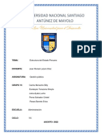 Estructura Organica Actual Del Estado Peruano