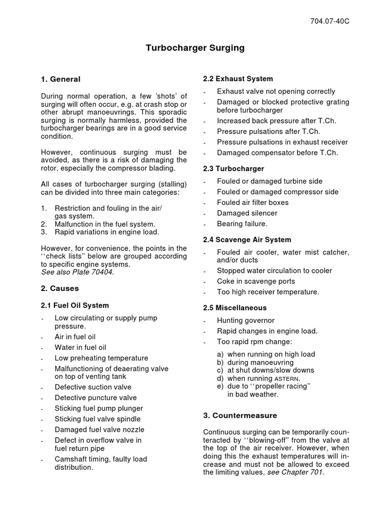 Turbocharger Surging PDF Turbocharger Valve
