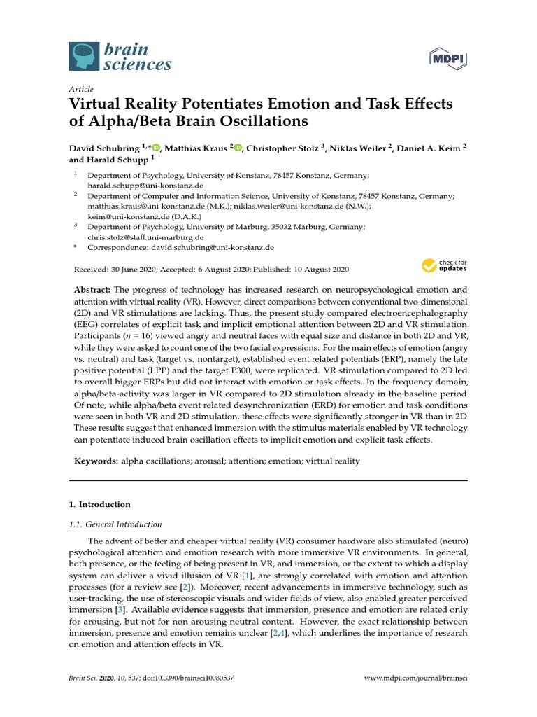 Shucbring Et Al., 2020-Virtual Reality Potentiates Emotion and Task ...