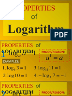 Logarithmic Function (Properties)