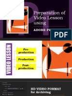 Preparation of Video Lesson