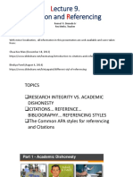 Lecture 8 Citation and Referencing