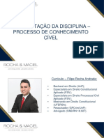 Aula 01 - Processo de Conhecimento Cível