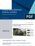 Unidad III-TExtos Periodísticos-Noticia y Crónica