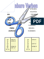Trennbare Verben Arbeitsblatter Grammatikerklarungen - 9417
