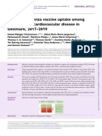 Seasonal Influenza Vaccine Uptake Among Patients With Cardiovascular Disease in Denmark, 2017-2019