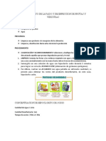 Procedimiento de Lavado y Desinfeccion de Frutas y Verduras