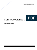 Core Acceptance - Injection Pump