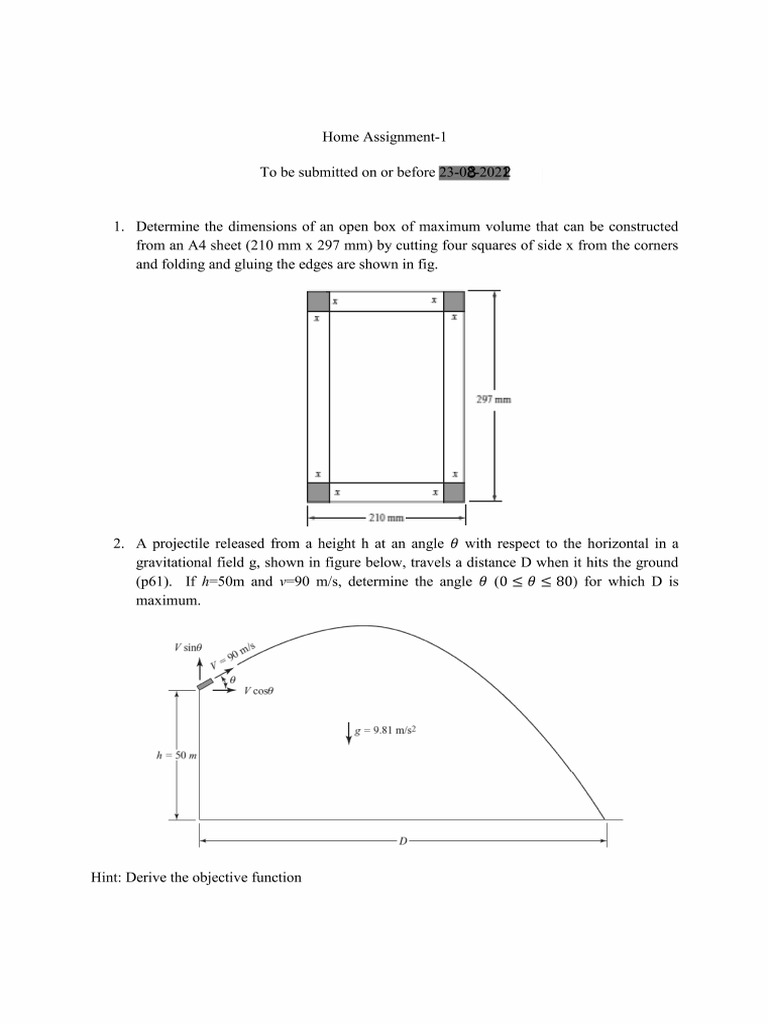 Home Assignment - 1 | PDF
