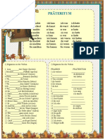 Prateritum Wiederholen Arbeitsblatter - 39504