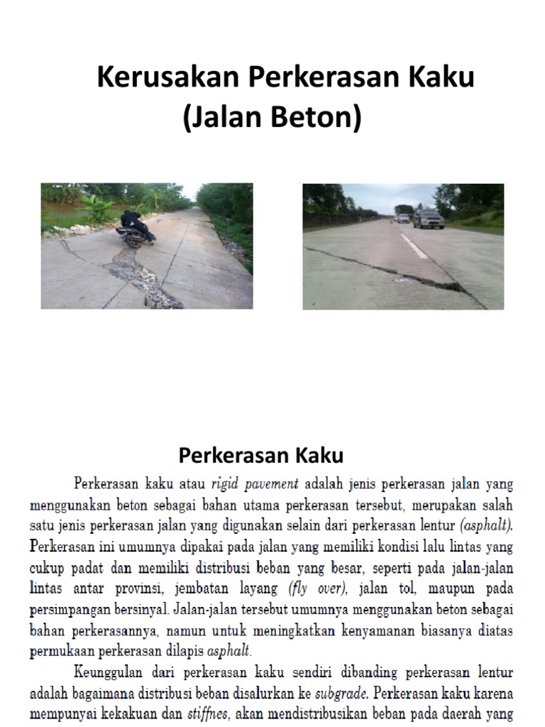 Analisa Kerusakan Jalan Beton Pdf
