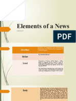 Elements of A News CAROLUS