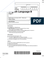 January 2014 QP - Paper 1 Edexcel (B) English Language IGCSE