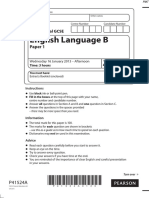 January 2013 QP - Paper 1 Edexcel (B) English Language IGCSE