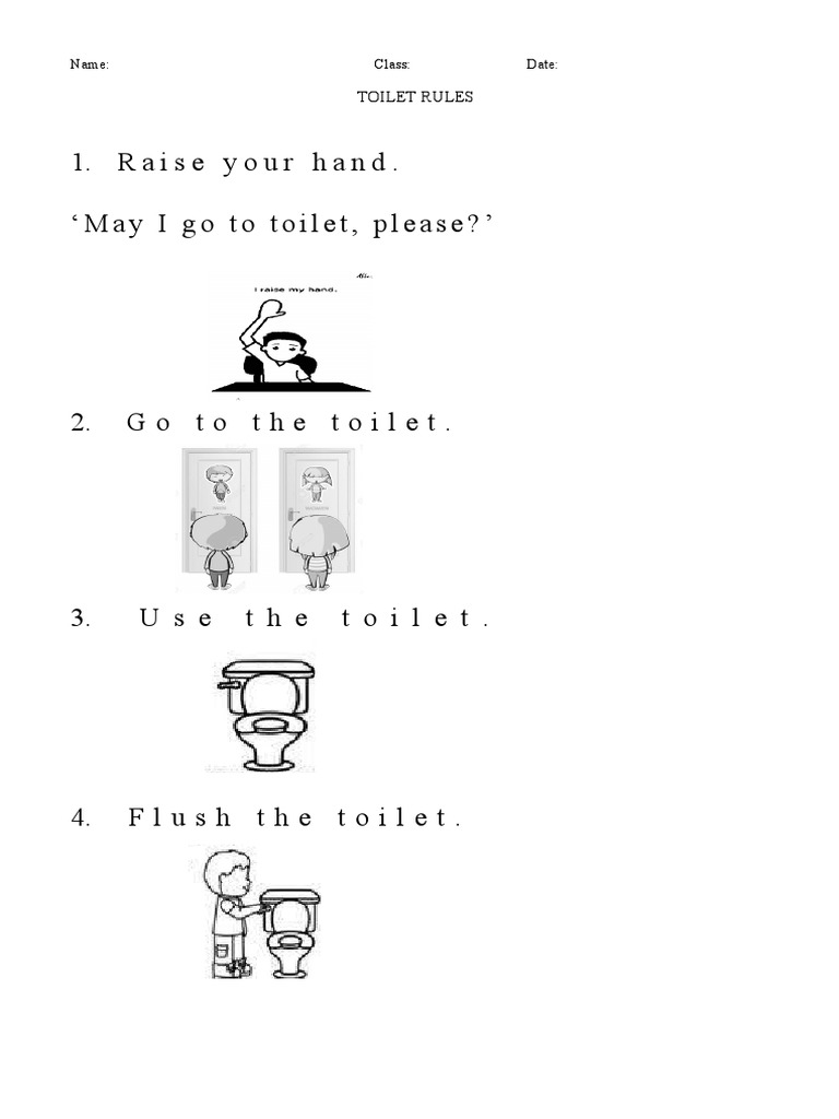 Kindergarten Toilet Use Guidelines | PDF | Social Science | Self ...
