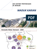 Alternative Pemanfaatan Bendung Karian Untuk Air Minum Jakarta Dan Sekitarnya