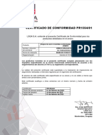Certificado Chapa Sinusoidal ARMCO PR1554_01