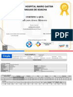 Certificado de capacitación en acreditación