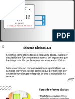 Efectos Tóxicos 3.4 y Evaluacion de Riesgos 3.5