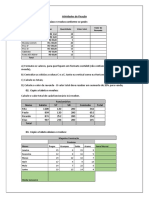 Atividades de Fixação para Controle Financeiro