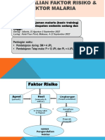 Peng Faktor Risiko & Vektor Malaria 31 Agust 2022