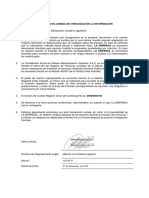 Formato 02 - Declaración Jurada de Veracidad