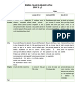 Aspectos A Evaluar - Analisis de Lectura 701 Lyc