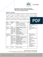 Itinerario Práctica de Campo Al Estado de Oaxaca