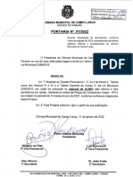 PORTARIA Ndeg 01.2022 REAJUSTE SALARIAL IPCA