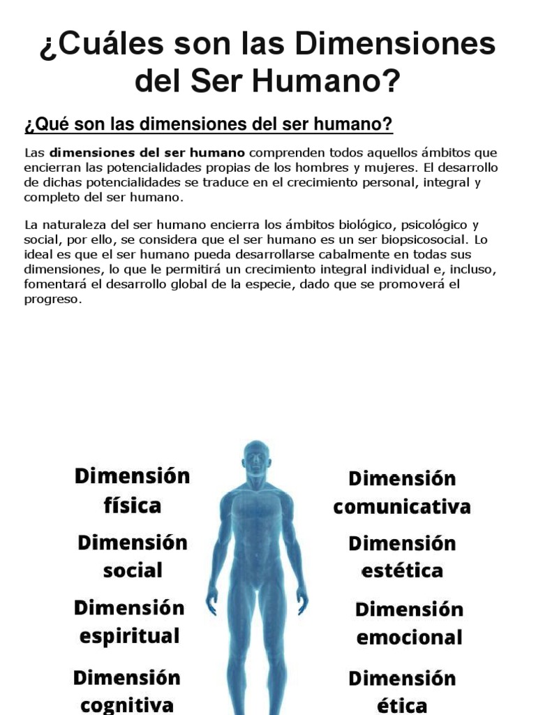 Dimensiones del Ser Humano: Guía Completa | PDF | Las emociones | Sicología
